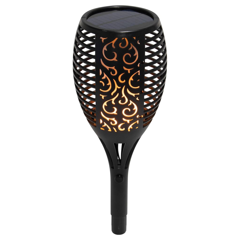 Somogyi LED-es Napelemes kerti fáklya fekete (MX 300) (MX 300)