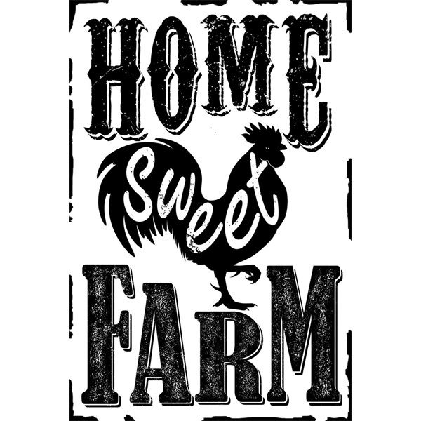 PF Home Sweet Farm retro dekor fémtábla (C20580) (C20580)
