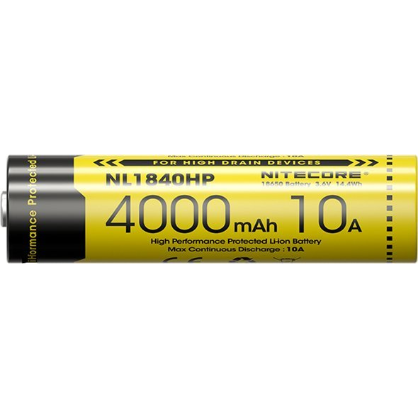 Nitecore Kellék Akkumulátor, 18650 NL1840HP 4000mAh 10A 3,6V B1 (NT-NL1840HP)