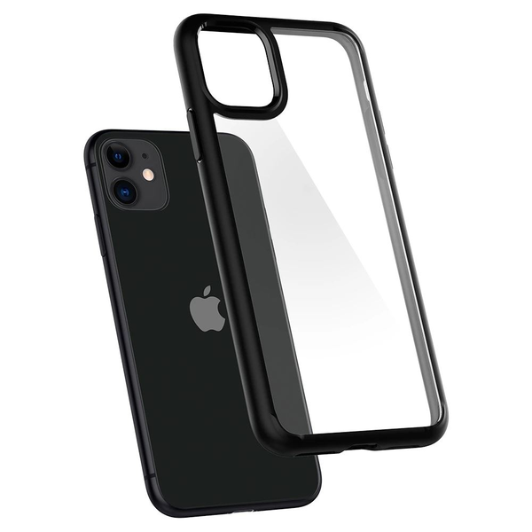 SPIGEN Apple iPhone 11 ULTRA HYBRID пластмасов протектор за телефон средно удароустойчив, силиконова рамка, рамка с въздушна възглавница, черен
