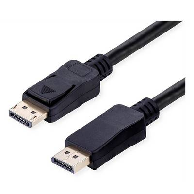 VALUE DisplayPort Kabel, v2.1, 16K, 80Gbit/s, DP ST - ST, schwarz, 1 m
