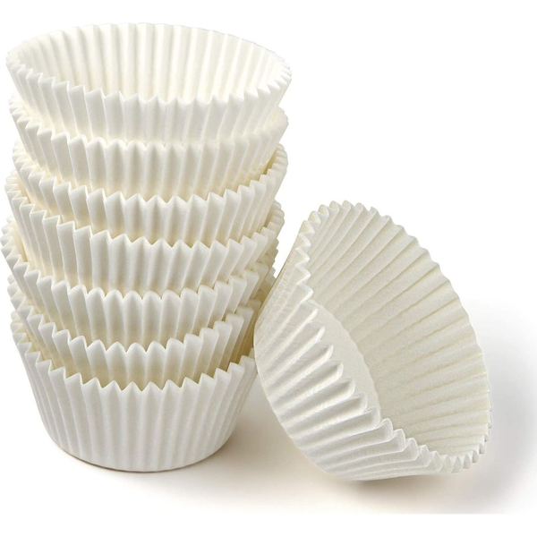 100 Capsulas para madalenas ZENKER Patisserie 3cm. - Blanco