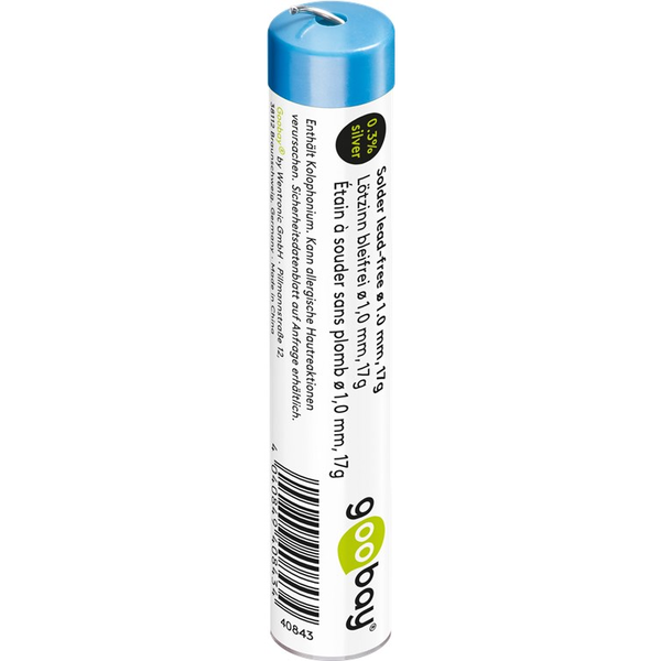 Goobay 40843 Ólommentes forraszanyag 17g (1.0 mm)