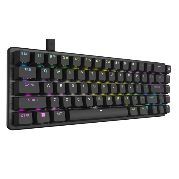 Механична клавиатура Gaming Corsair K65 PRO MINI RGB, 65%, Optical-Mechanical OPX Switch, Backlit RGB LED