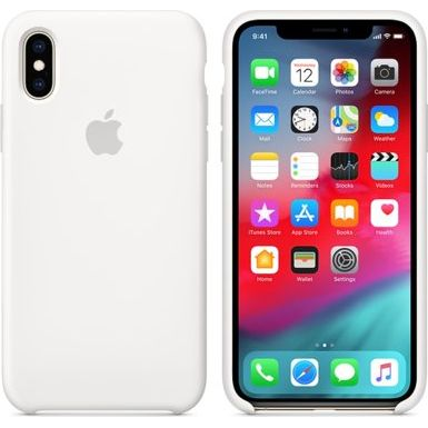 Apple iPhone XS fehér szilikon hátlap