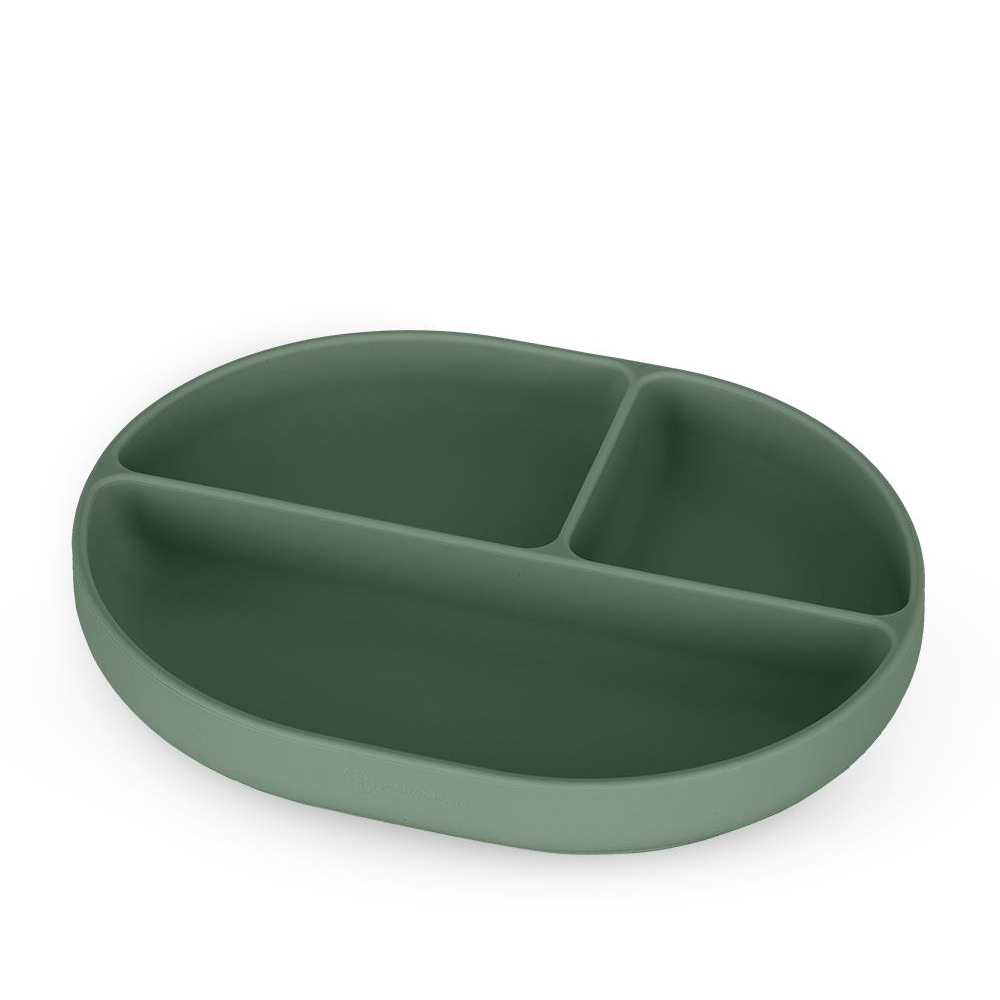 PETITE&MARS Take&Match Misty Green szilikon ovális tányér (8596202007760)