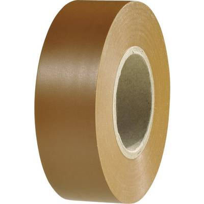 Szigetelőszalag PVC Barna 20 m x 19 mm HellermannTyton 710-10608 (710-10608)