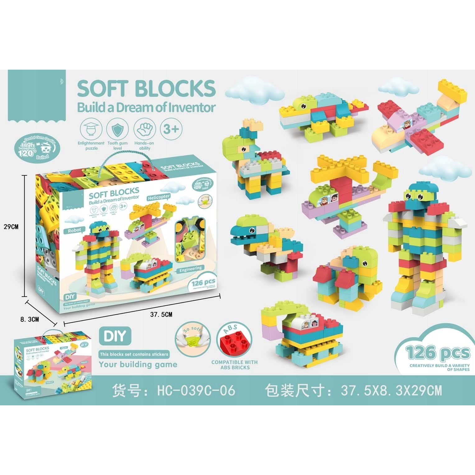 126 Darabos Építőkészlet