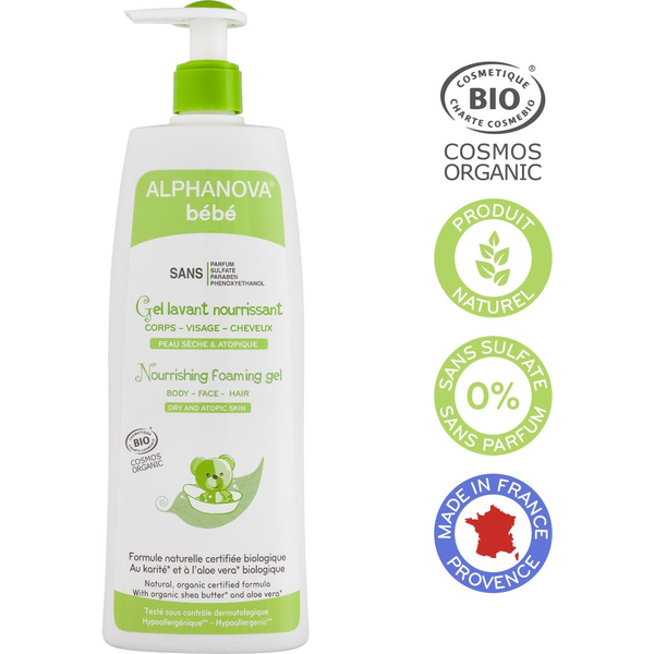 Gel Dermolimpiador Ecológico Nutritivo Alphanova Bebé 500ml