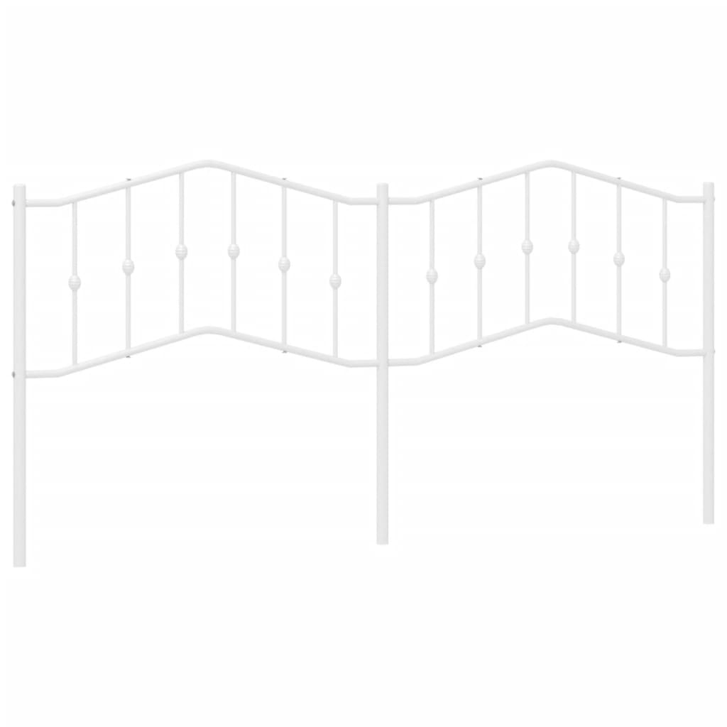 fehér fém fejtámla 200 cm (373876)