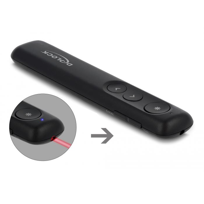 Delock vezeték nélküli presenter fekete (64092) (del64092)