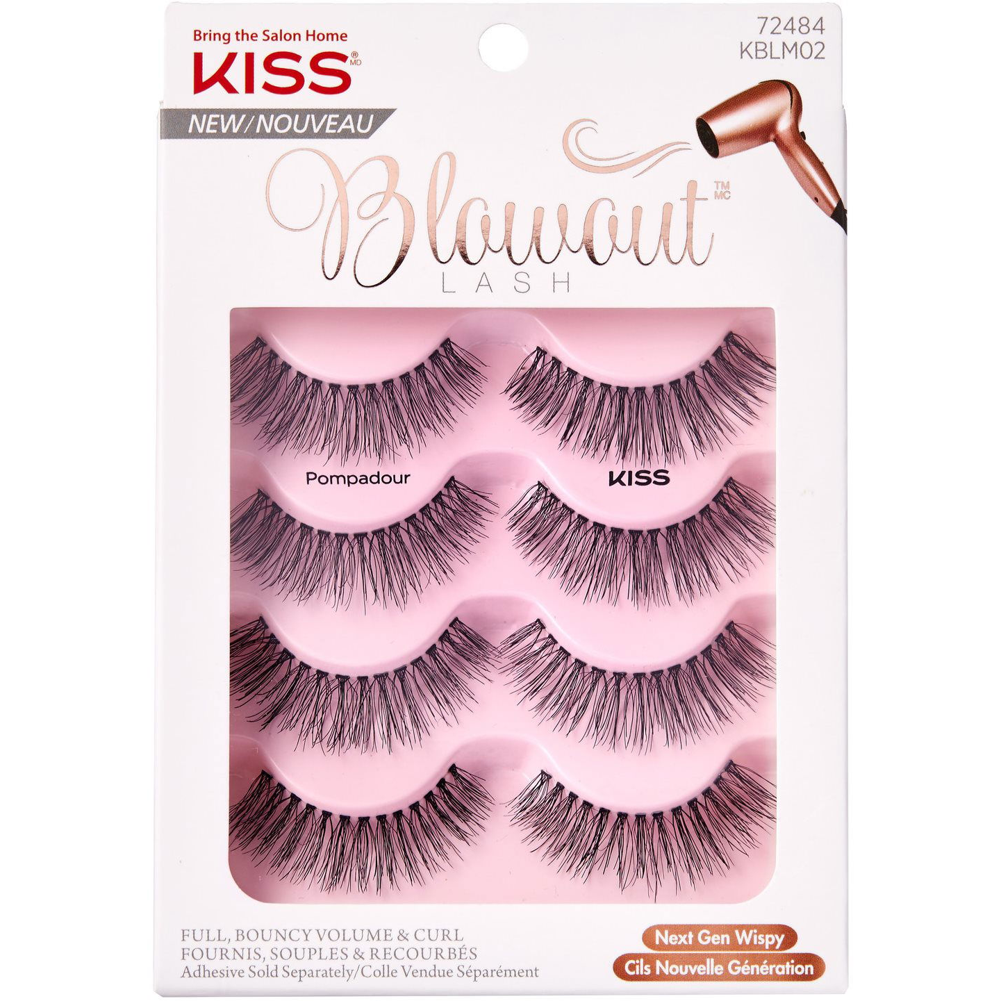 KISS Blowout Lash Multi Pack (4 pairs) - Pompadour (731509735017)