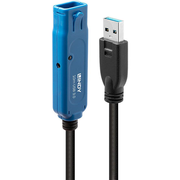 Lindy 43157 USB-kabel USB 3.2 Gen 1 (3.1 Gen 1) 10 m USB A Sort
