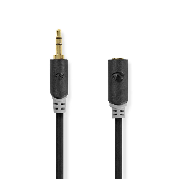 Cable De Audio Estéreo Jack De 3,5 Mm Macho A 3,5 Mm Hembra 2m