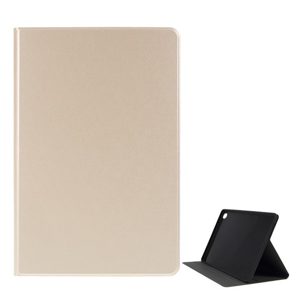 Gigapack Кожен калъф с ефект, Huawei MediaPad M6 10.8 WIFI, вертикален, FLIP, странично отваряне, функция за настолен държач, златен