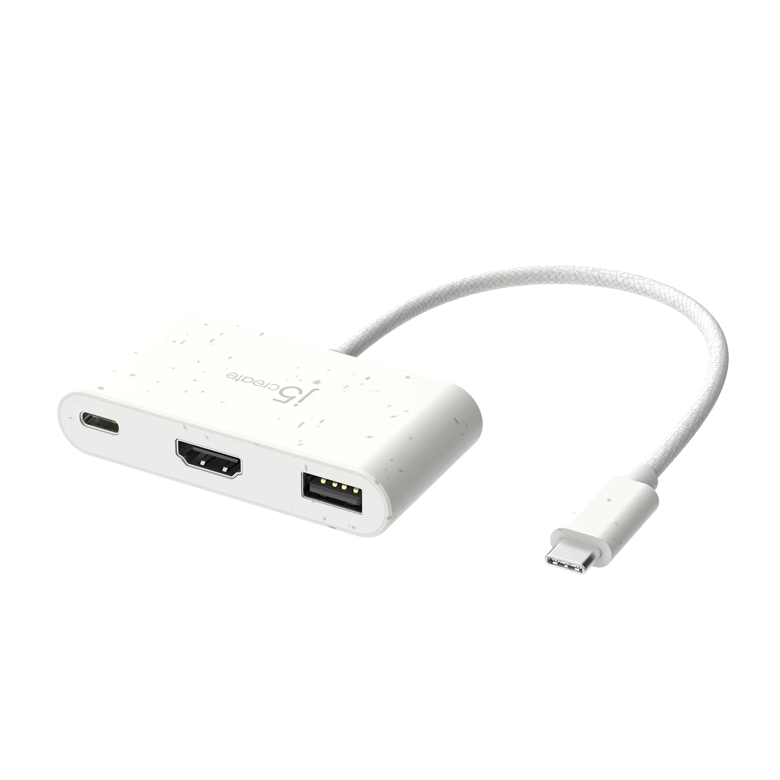 j5create JCA379EW-N hálózati csatlakozó USB C-típus 5000 Mbit/s Fehér (JCA379EW-N)