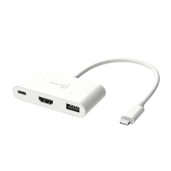 j5create JCA379EW-N hub di interfaccia USB tipo-C 5000 Mbit/s Bianco