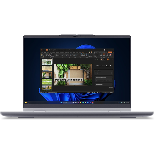 Lenovo ThinkBook 14 2-in-1 G6 IPL Copilot+ PC Intel Core Ultra 5 325 Hybrid (2-i-1) 35,6 cm (14") Berøringsskærm WUXGA 32 GB DDR5-SDRAM 512 GB SSD Wi-Fi 7 (802.11be) Windows 11 Pro Tysk Grå