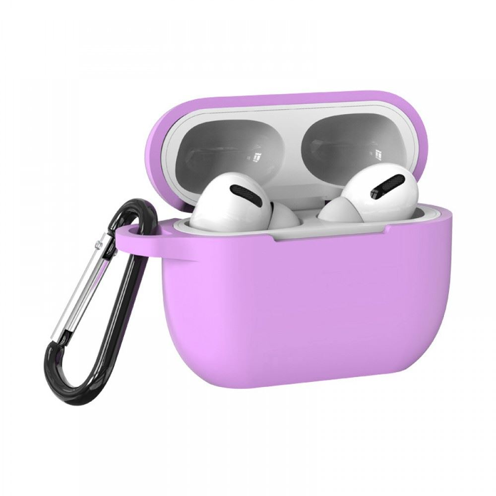 Cellect Airpods Pro szilikon tok 2.5mm világos lila (AIRPODSP-CASE2.5-LPU) (AIRPODSP-CASE2.5-LPU)