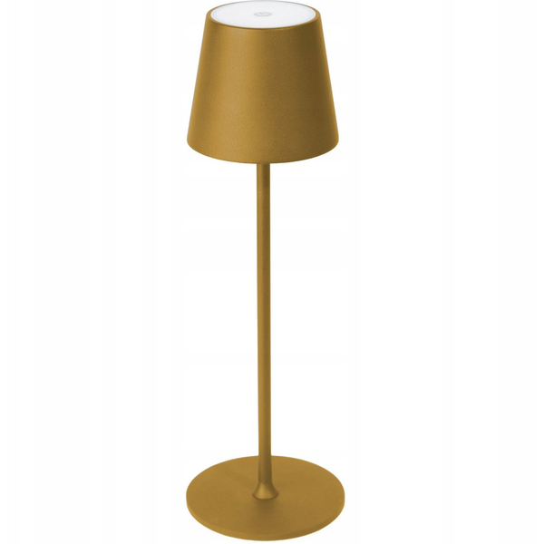 Lampa stołowa Platinet PLATINET TABLE RESTAURANT LAMP LAMPA BAROWA WATERPROOF IP44 REGULATION RECHARGEABLE GOLD [45927]