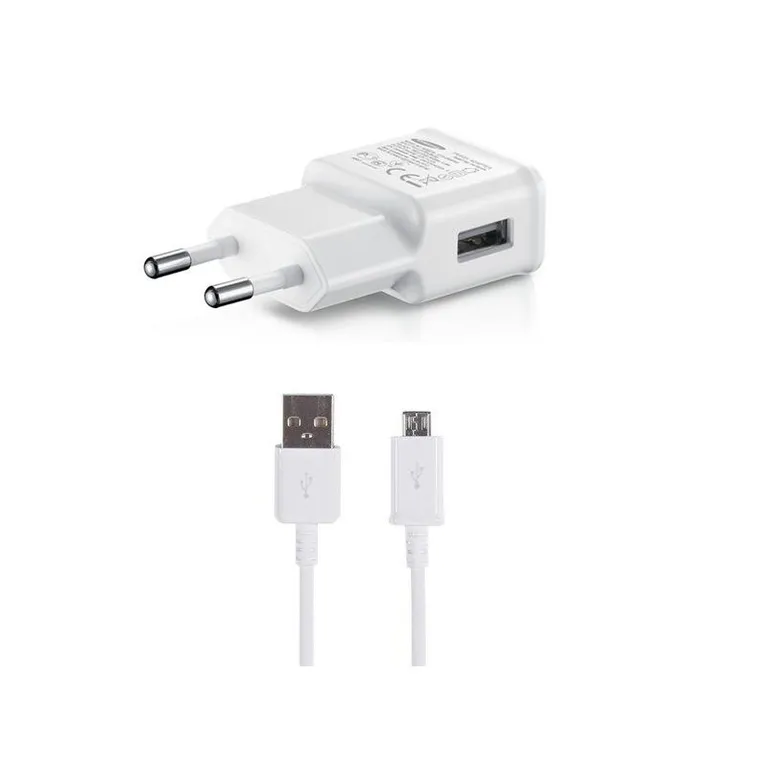 Samsung USB-A hálózati töltő 5V/2A 15W + USB-A - microUSB kábel 150cm fehér 