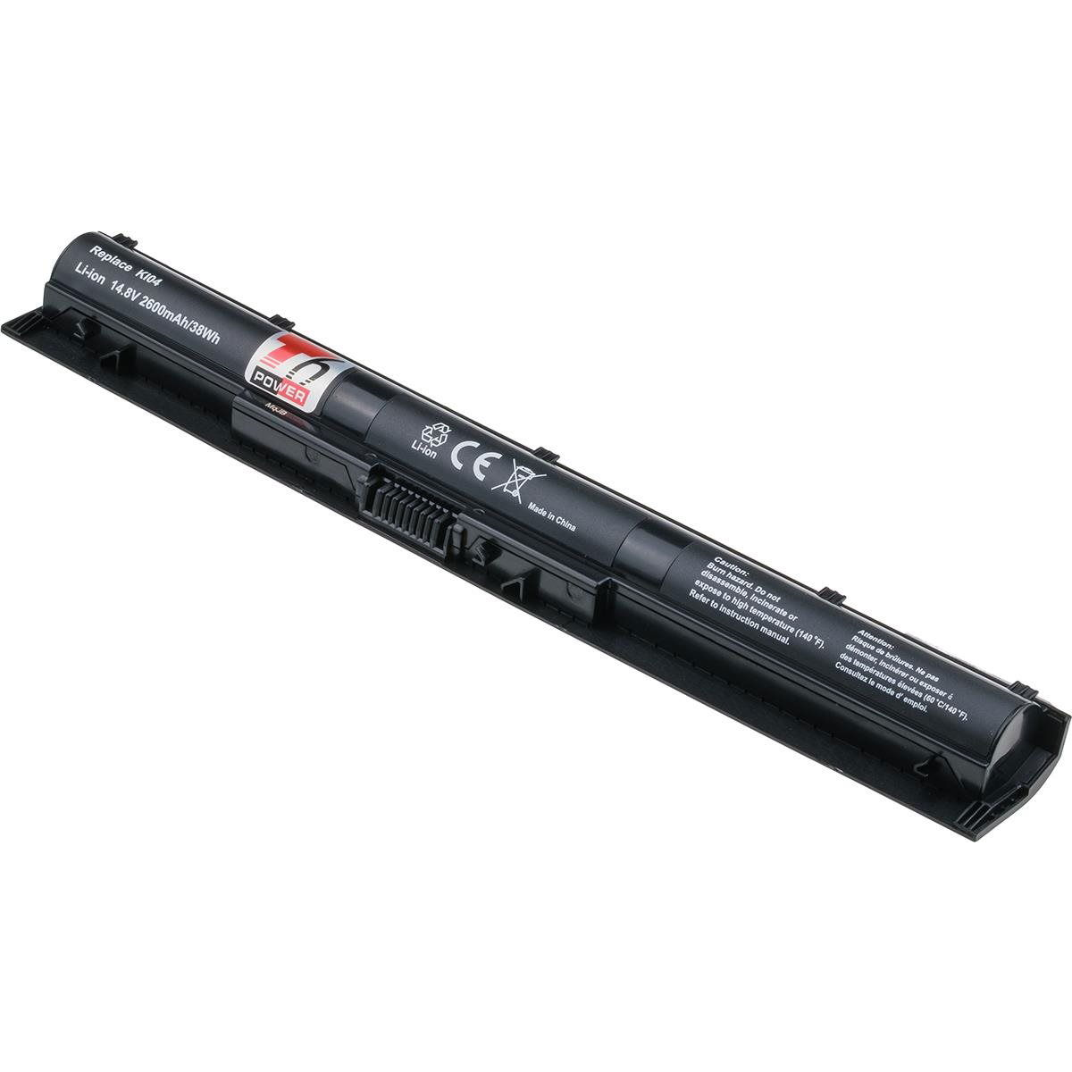 T6 tápegység HP Pavilion 14-abxxx, 15-abxxx, 17-gxxx sorozat, 2600mAh, 38Wh, 4 cellás (NBHP0108)