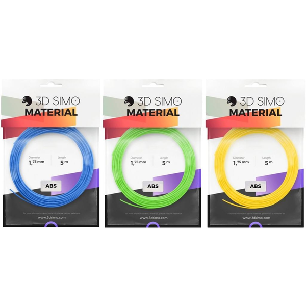 3D Simo Filament ABS - син, зелен, жълт (G3D3000) (G3D3000)