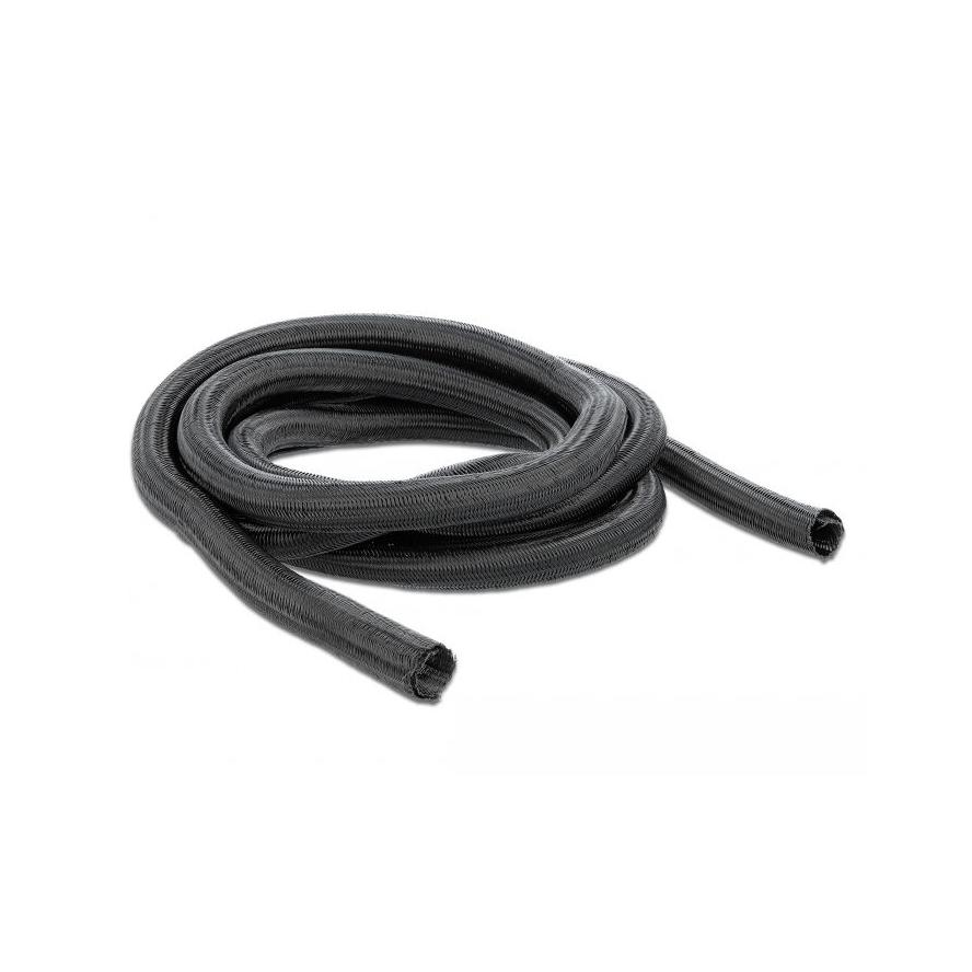 Delock Fonott kábelharisnya önzáródó 2 m x 19 mm fekete (18855)