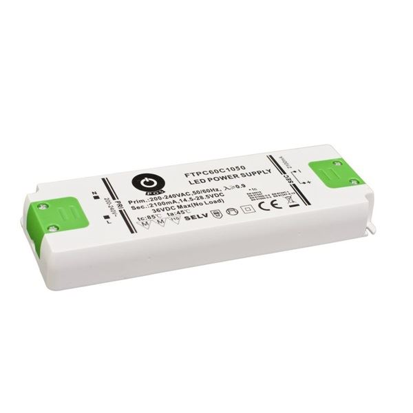 POS Power FTPC60C1050 1050mA/28.5~57V 59,8W IP20 LED tápegység (FTPC60C1050)