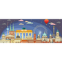 Ravensburger Panorama - Éjszaka Berlinben 1000 darabos puzzle