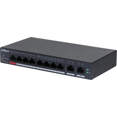 Dahua Technology DH-CS4010-8GT-110 switch di rete Gestito L2 Gigabit Ethernet (10/100/1000) Supporto Power over Ethernet (PoE) Nero