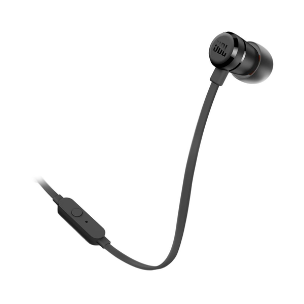 Аудио слушалки с кабел JBL T290, In-Ear, Микрофон, JBL Pure Bass sound, 1-Button Universal Remote & Mic, Hands Free Call, Черни/Black