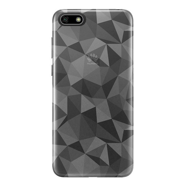 Szilikon telefonvédő (3D, gyémánt minta) ÁTLÁTSZÓ [Huawei Y5 2018 (Y5 Prime 2018)] (5996457796212)