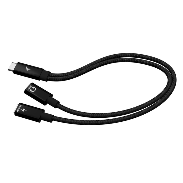 i-tec C31DUALSPLITTERCBLPD USB-kabel USB 2.0 0,3 m USB C 2 x USB C Sort