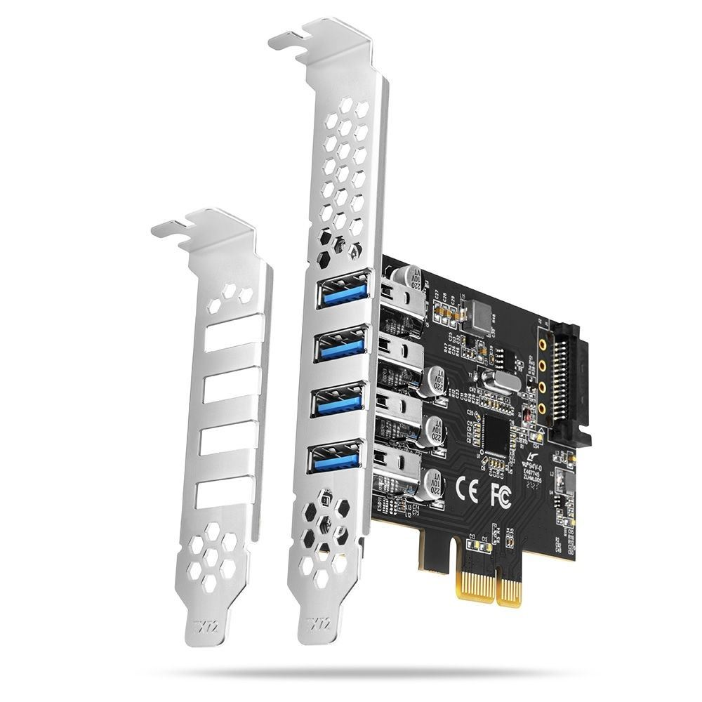 Axagon 4x USB 3.2 Gen1 bővítő kártya PCIe (PCEU-43RS) (PCEU-43RS)