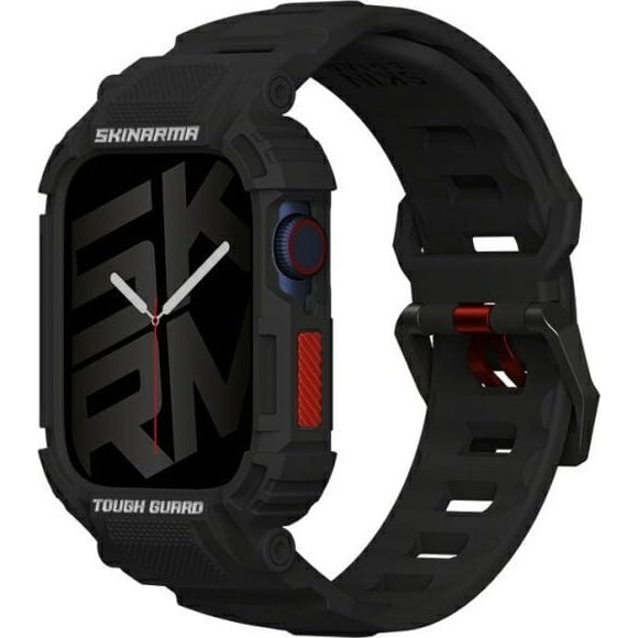 Skinarma Mecha Tok Szíjjal Apple Watch 4/5/6/7/8/9/SE/SE2 - 44/45 mm, - Fekete ( )