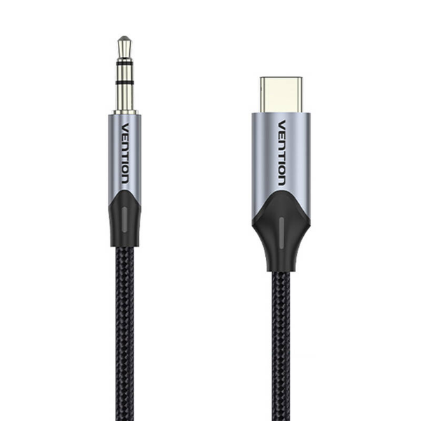 Vention BGKHF lydkabel 1 m 3.5mm USB Type-C Grå