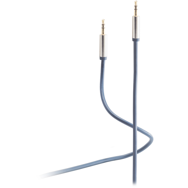 Shiverpeaks Audio Klinkenkabel 3,5mm, Metall Stecker 0,75m
