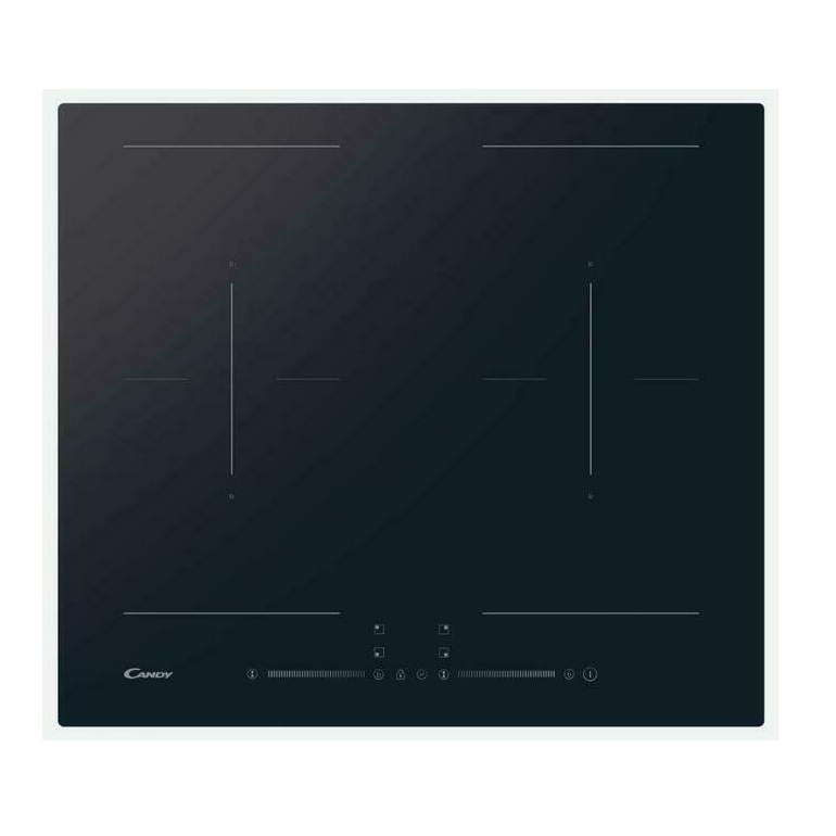 Candy CDTP644SC/E1 Fekete Beépített 59 cm Zónás indukciós főzőlap 4 zóna (CDTP644SC/E1)