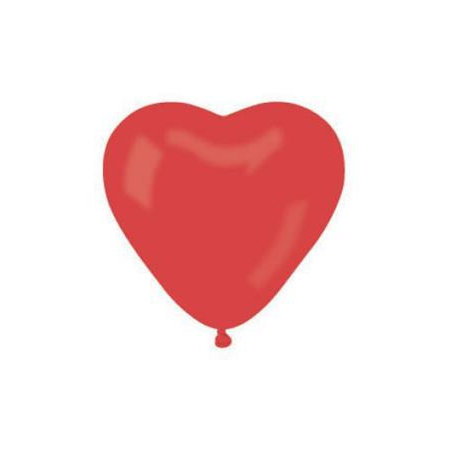 Léggömb 25cm - Szív alakú piros (10db) (CR10-45CS)