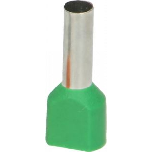  Orno Tulejka izolowana podwójna, przekrój maksymalny 6mm?, długość miedzianej tulejki 14mm, Blister 25 szt.