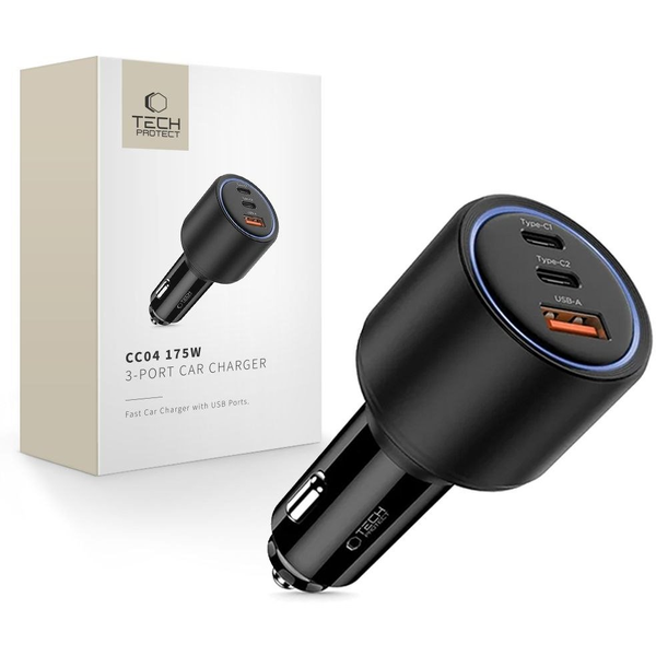 Nabíjačka do auta, USB typ C Tech-protect 3000 mA