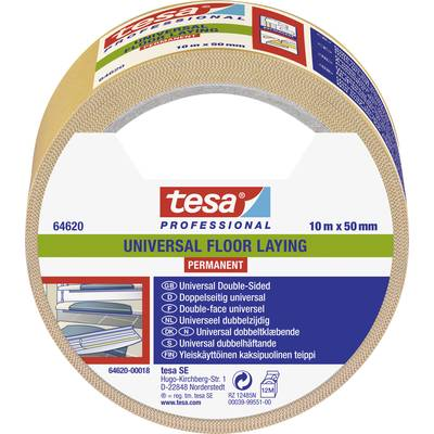 Tesa UNIVERSAL PERMANENT (64620-00018-11) Fektető szalag ® Professional Fehér (H x Sz) 10 m x 50 mm 1 db (64620-00018-11)