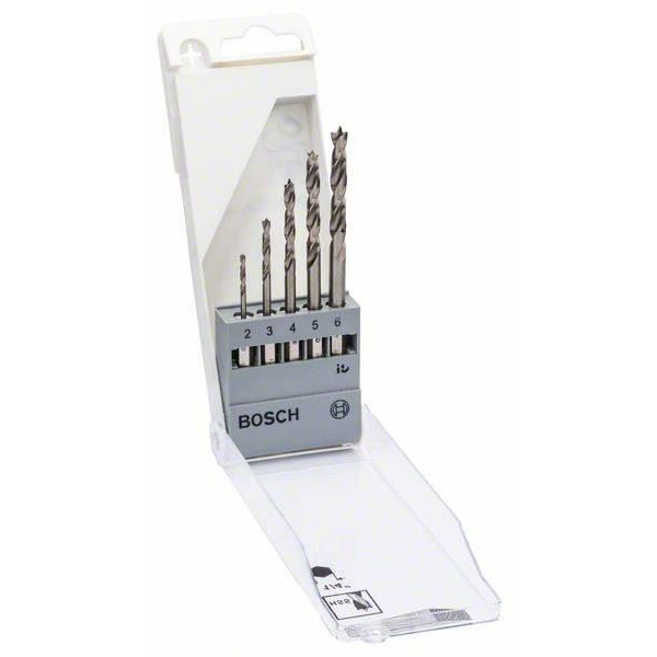 Bosch 2608595525 5 részes fafurószár készlet hatlapú befogószárral, 2-6 mm (2608595525)