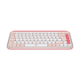Logitech POP Icon Keys teclado Universal Bluetooth QWERTY Internacional de EE.UU. Rosa, Blanco