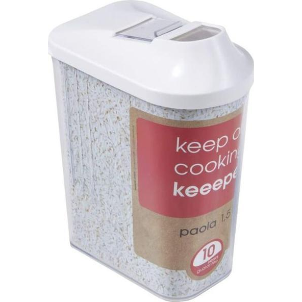 Dispensador De Cereales, Pe/ps, Blanco, 11.5 X 7 X 21 Cm