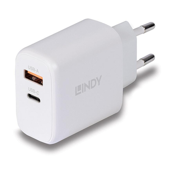 Lindy 73428 oplader til mobil enhed Universel Hvid Vekselstrøm Hurtig opladning Indendørs