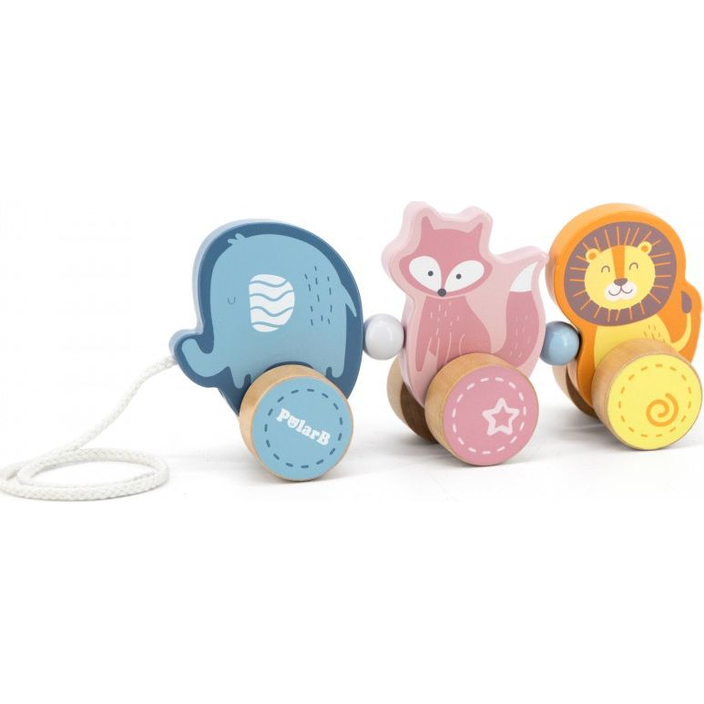 Fa húzhatós bébijáték (kisállatok) (3258)