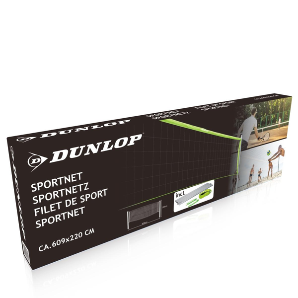 DUNLOP Röplabda és tollaslabda háló 609x220 cm 208300131