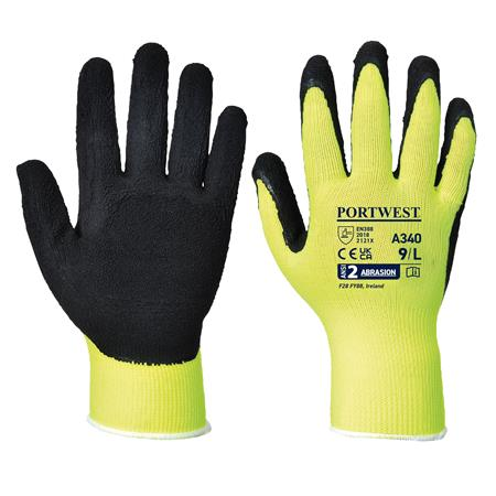 Portwest Hi-Vis Grip S Védőkesztyű - Sárga / Fekete (A340YERS)